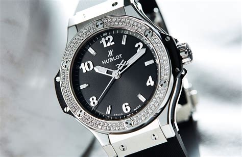 diamond hublot wrist watch|big bang steel diamonds 38mm.